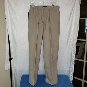 NWT Men's BLUE GENERATION Classic Fit Flat Front Teflon Twill Khaki's - 32/30